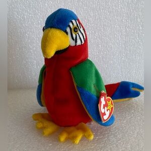 Ty Beanie Baby JABBER The Parrot Vintage 1997
Retired Plush 6" Toy with Tags
